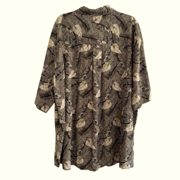 Vintage Summa 100% Silk Topical Hawaii Shirt Button Up Short Sleeve Collar 4X - Picture 3 of 10